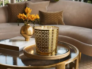 Store Rituals Large Black Oudh Scented Candle With Metal Sleeve